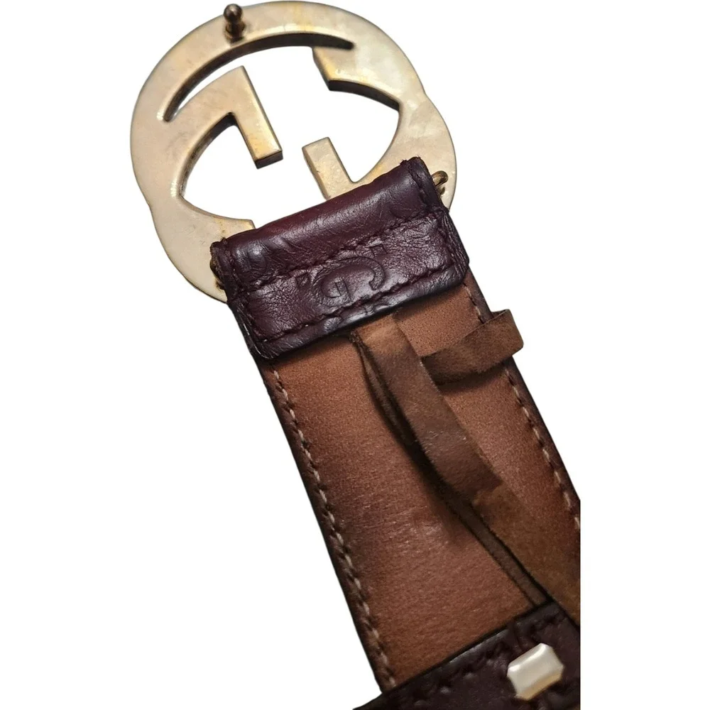 Gucci interlocking belt